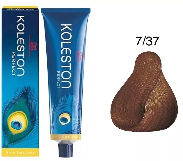 Краска для волос wella koleston. Велла колестон 7/37. Wella Koleston perfect 7/3. Краска велла колестон Перфект 7.3. Wella Koleston 9/60.