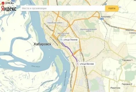 Показать на карте г хабаровск