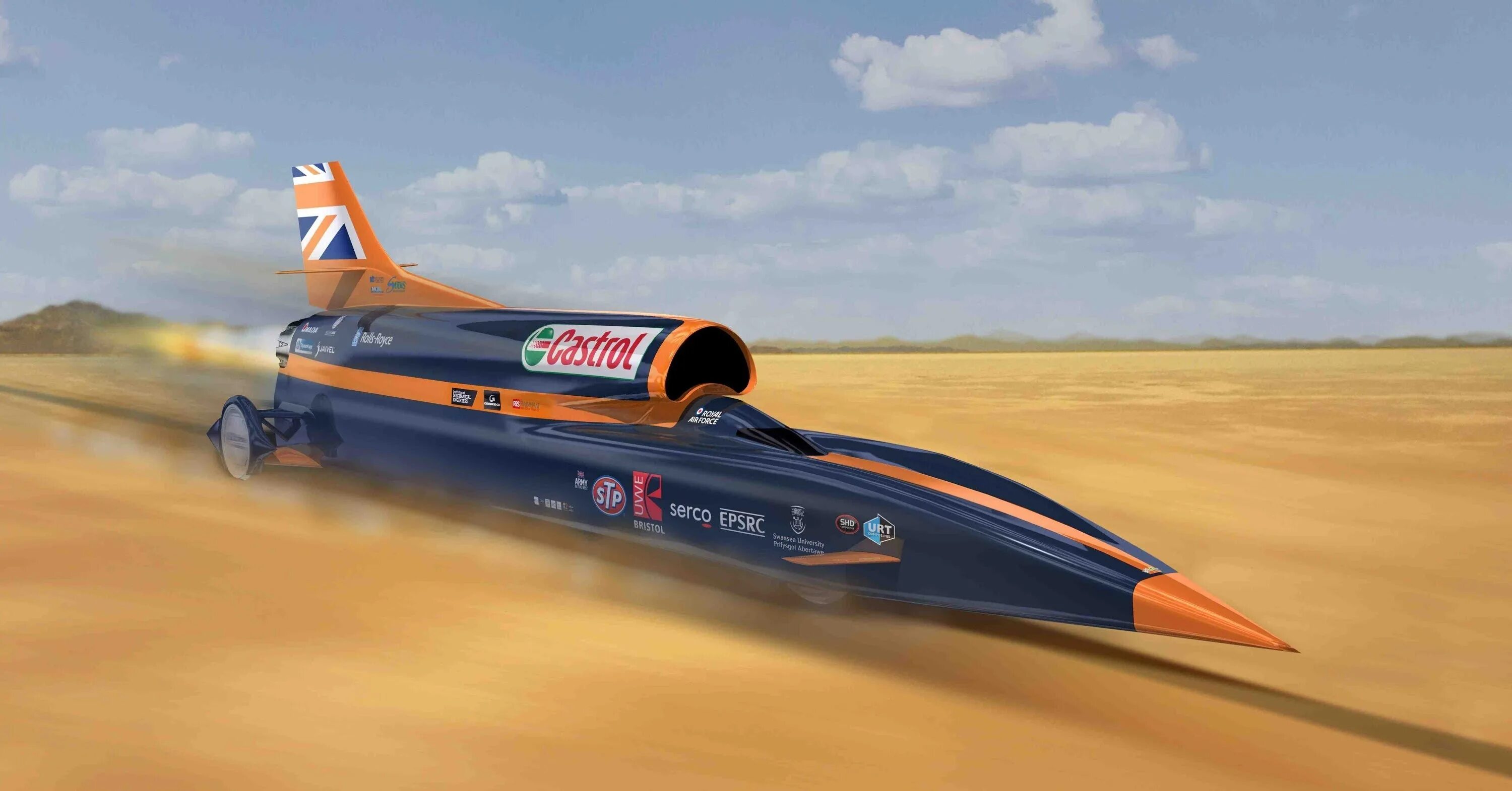 Машина Bloodhound SSC. Сверхзвуковой автомобиль Bloodhound SSC. Bloodhound SSC 1609 км.ч. Thrust SSC (1228 км/ч )..