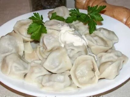 Пельмени с овощами и мясом