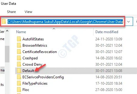 User data