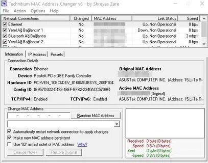 Technitium mac address