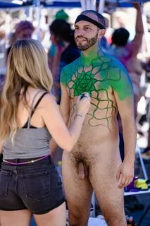 Cfnm body paint.
