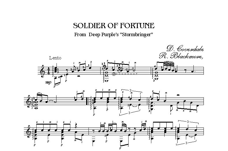 Deep Purple Soldier of Fortune. Ноты солдат фортуны. Soldier of Fortune табы. Солдат фортуны Ноты для гитары. Дип перпл солдаты фортуны