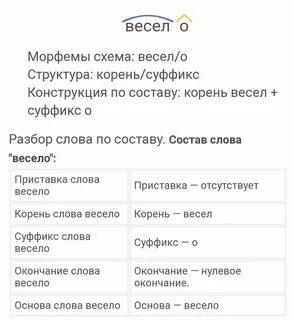Ответы разбери слова