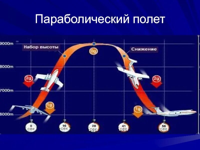 Параболическая Траектория полета самолета. Параболический полет. Самолет для параболических полетов. Параболический полет Невесомость. В какой стадии полета тело прыгуна