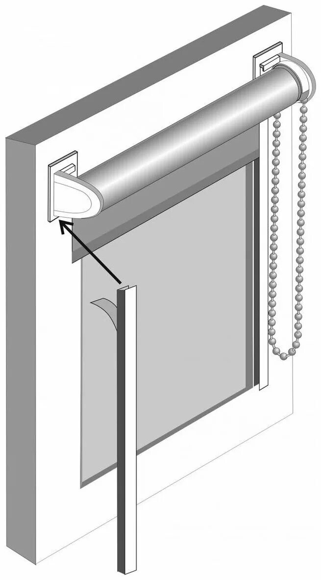 Рулонная штора без сверления как установить. Направляющие для рулонных штор Эскар 17008220. Направляющие для рулонных штор Эскар. Направляющие для рулонных штор Legrand, 150 см (. Крепления рулонных штор Эскар.
