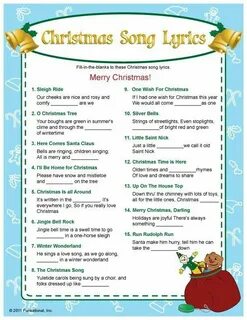Christmas songs lyrics