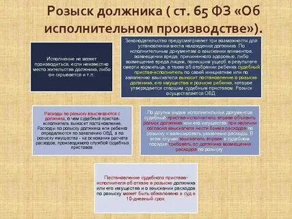 Срок исполнительного розыска