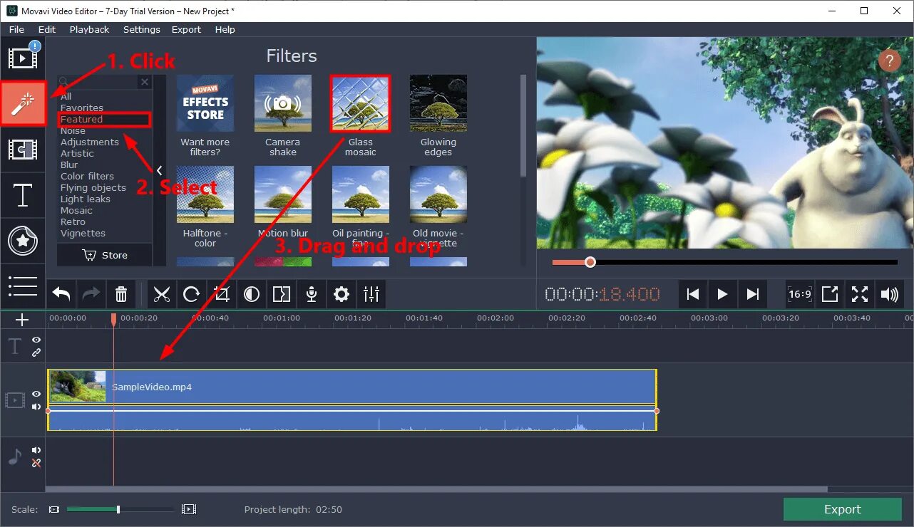 Movavi video editor эффекты