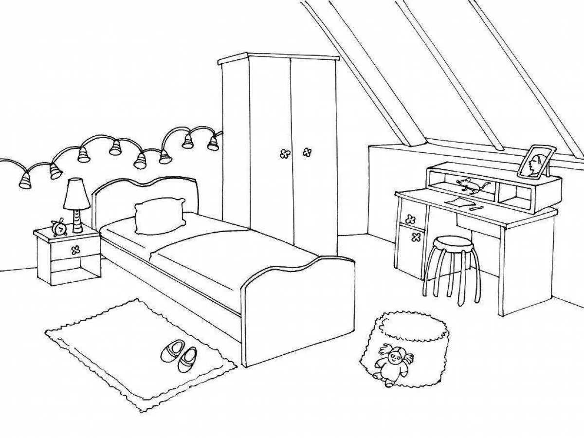 Моя комната раскраска для детей распечатать Childhood Empty Room Stock Illustrations 1,068 Childhood Empty Room Stock Illu