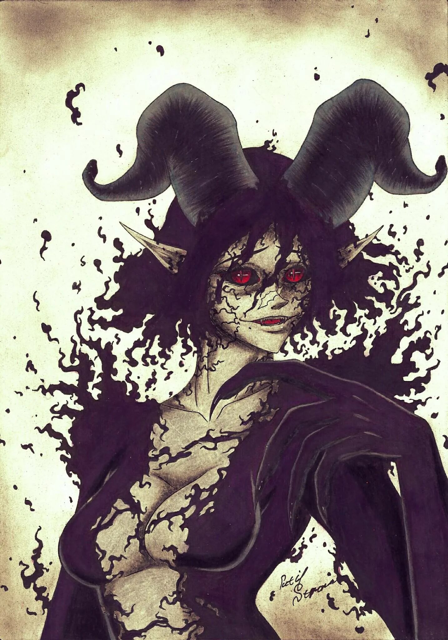 Black clover 303. Black clover megicula art. черный клевер мдемон игикула. черный клевер ваника демон. чёрный клевер дьявол мегикула.