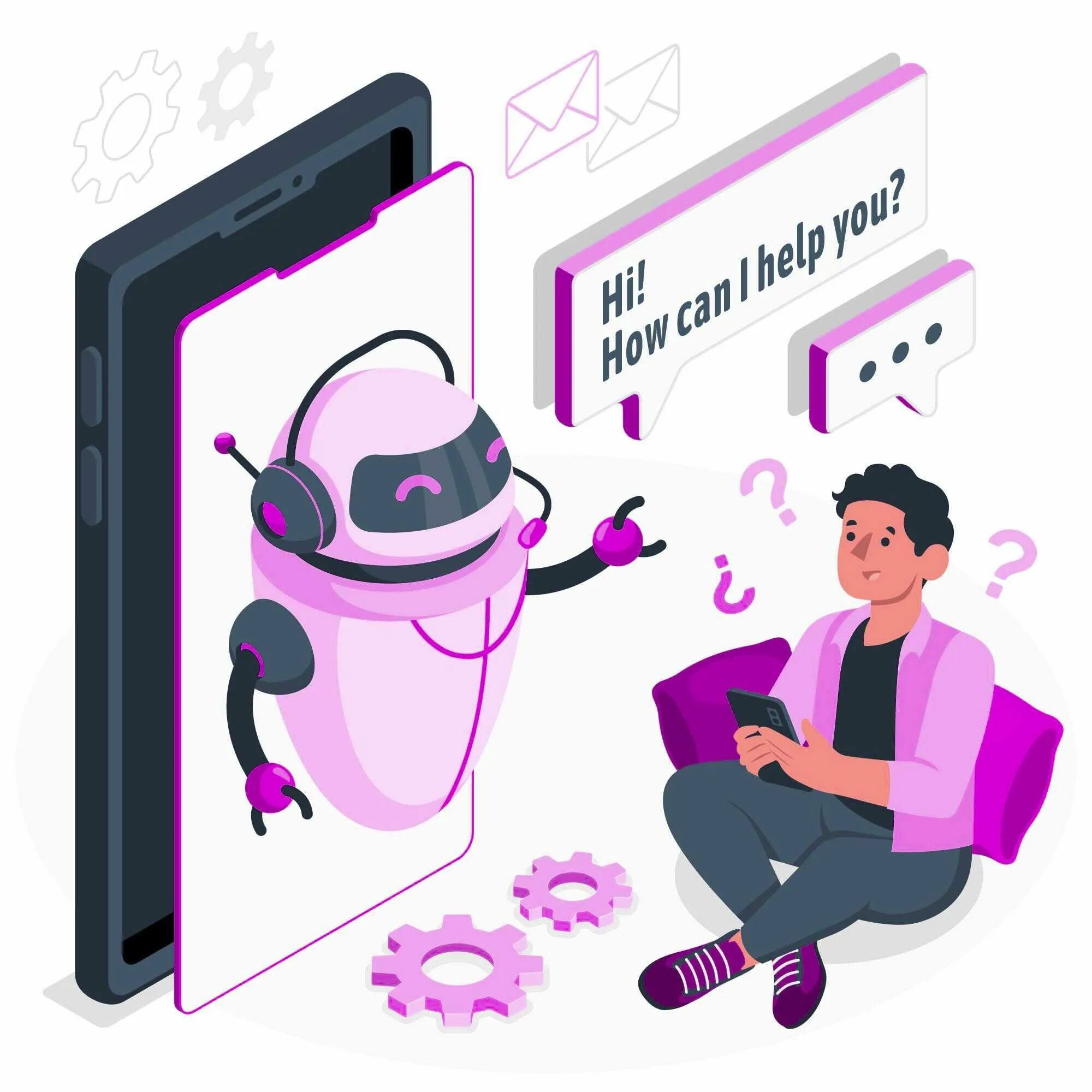 Общение с ботом c ai