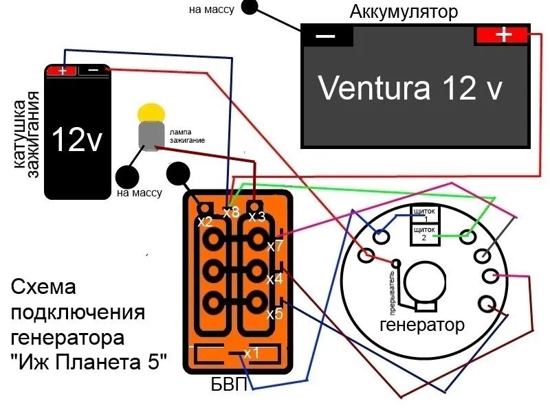 Схема проводки планета 5 12 вольт. Реле зарядки ИЖ Планета 5. ИЖ Планета 5 проводка Генератор. Реле зарядки ИЖ Планета 12 вольт. Схема реле зарядки ИЖ Юпитер 5.