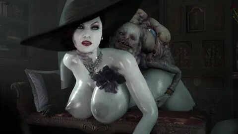 Lady Dimitrescu R4mpage - Porn GIF Video from Resident Evil