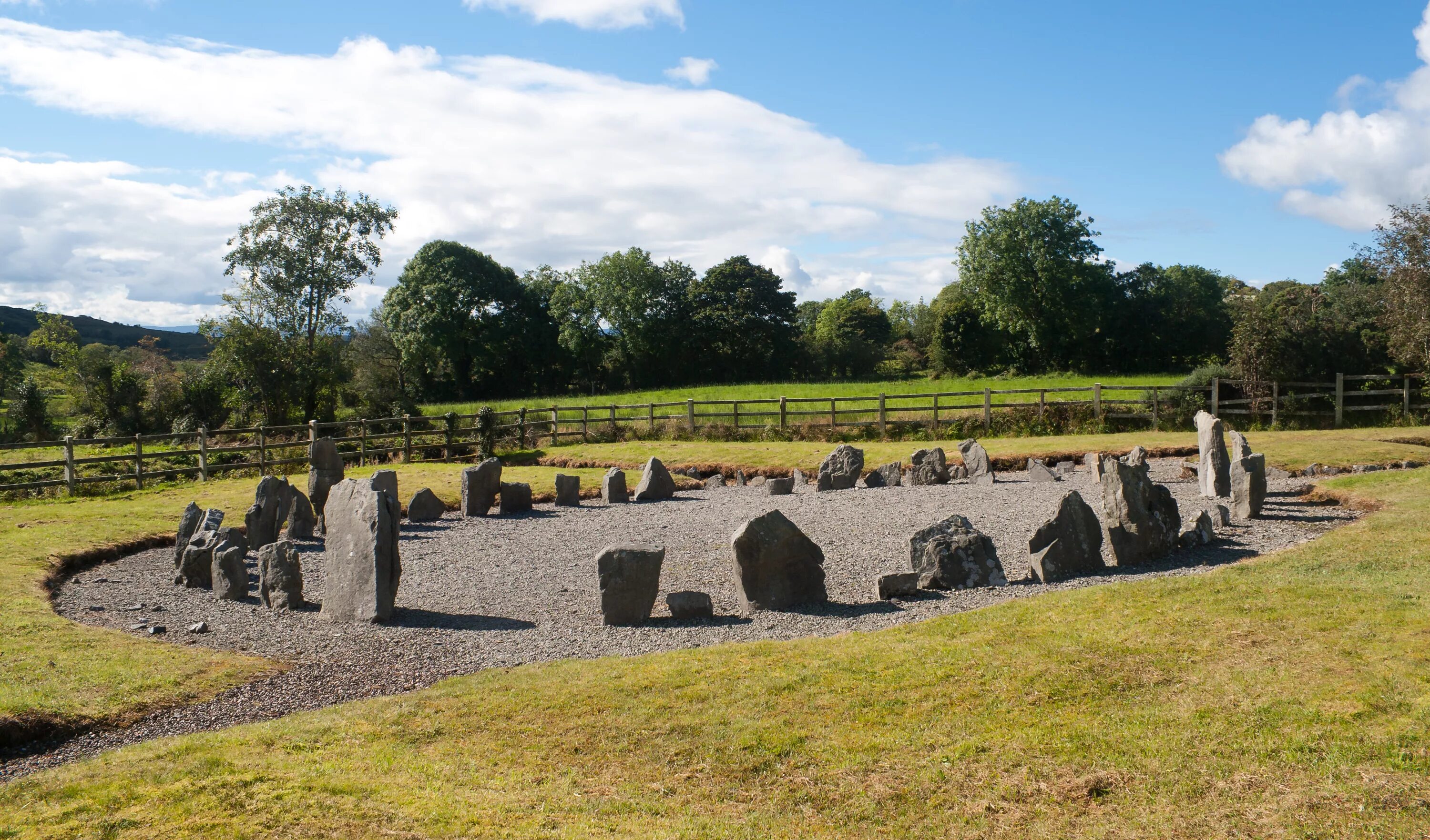 Building the stone circle would
