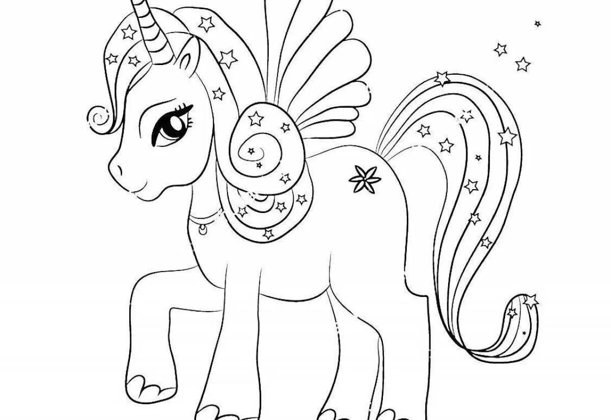 Раскраска единорог детей 4 5 лет распечатать Unicorn Sleeping In The Cloud Coloring Page Free Printable Coloring Pages fo.