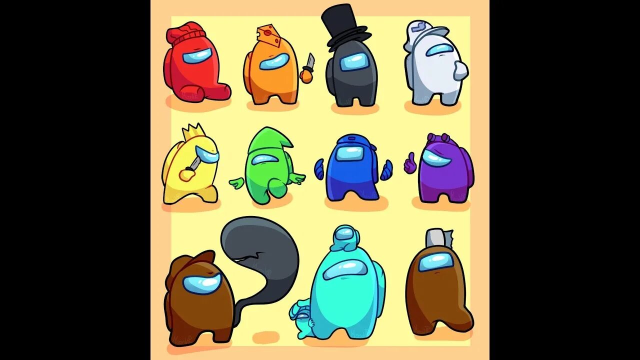 Character comparison. Among us logic characters. player gametoons.