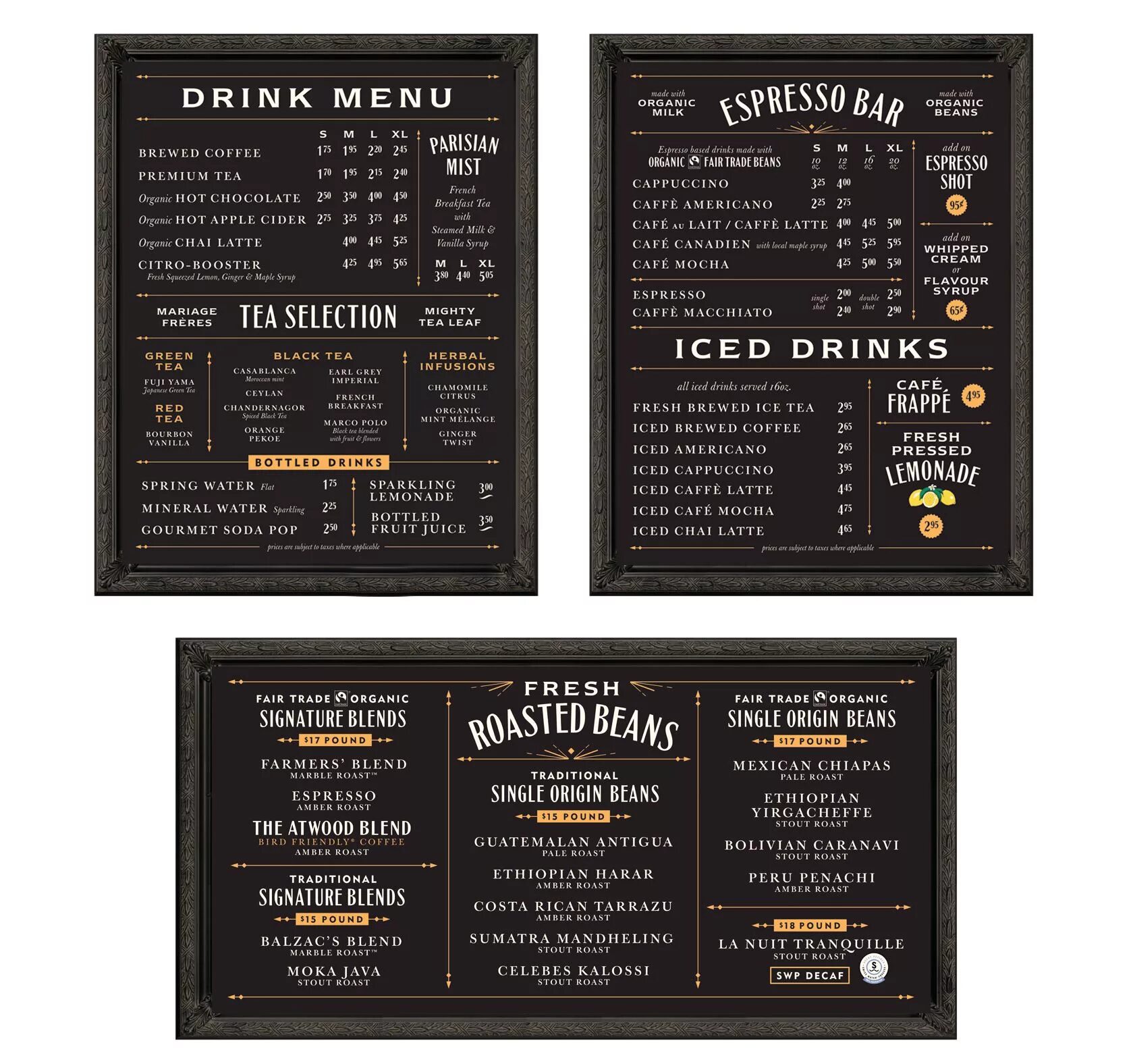 Menu store