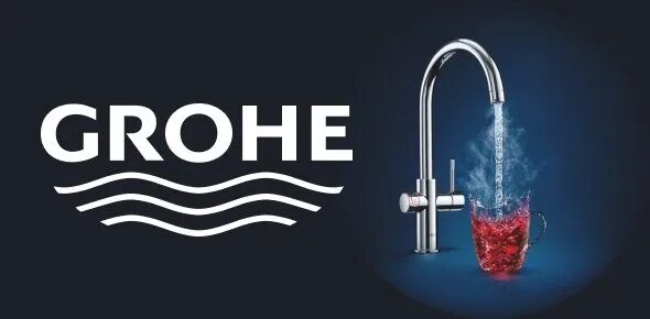 Grohe сантехника логотип. Смеситель Grohe логотип. Grohe баннер. Гроэ логотип. Грой сантехника сайт