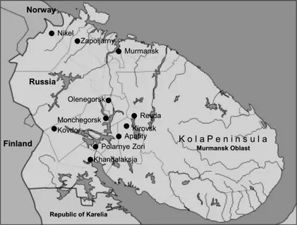 Никель на карте