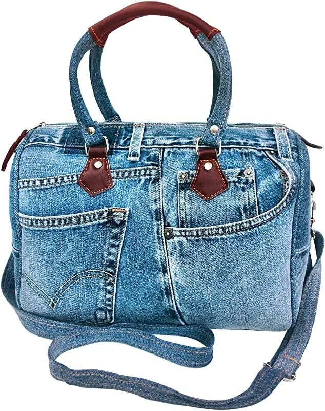 Vintage Y2k Casual Denim Tote Bag Hobo Bag with Pockets Grailed