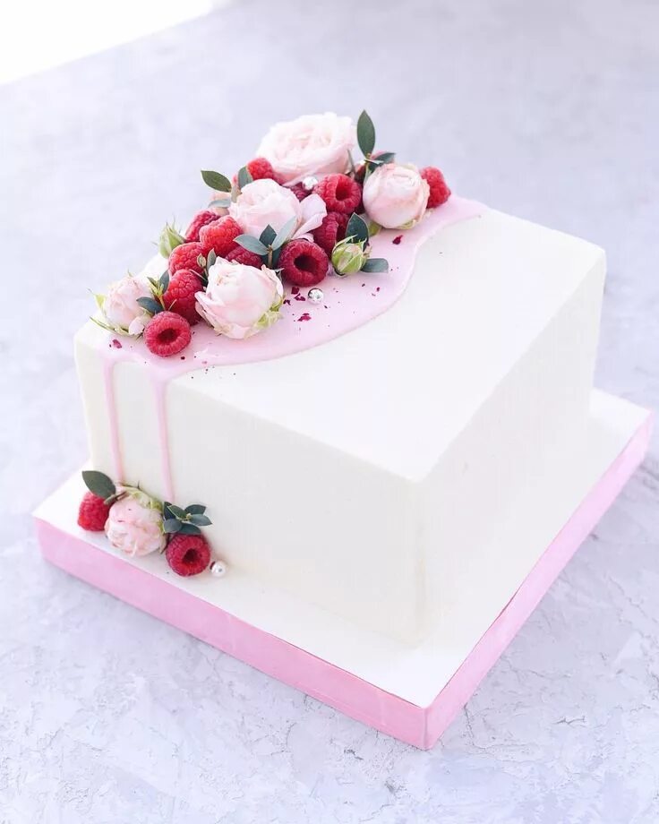 Beautiful Pink Rose Cake