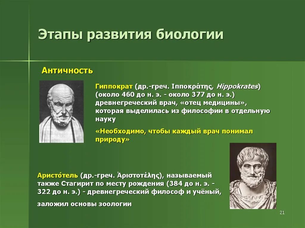 Философия медицины и медицина как наука. Исторические этапы развития биологии. Возникновение биологии. История развития науки биология. Периоды развития биологии.