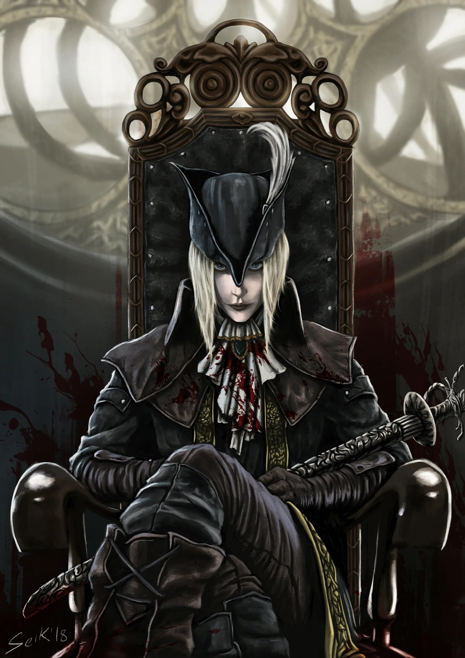 Lady Maria of the Astral Clocktower Bloodborne. Fan Art Bloodborne Lady Maria.