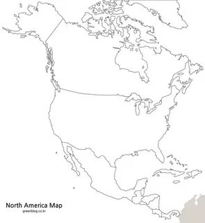 북아메리카 지도 3가지 종류 무료 다운로드 - GREENBLOG 지도, 남미
