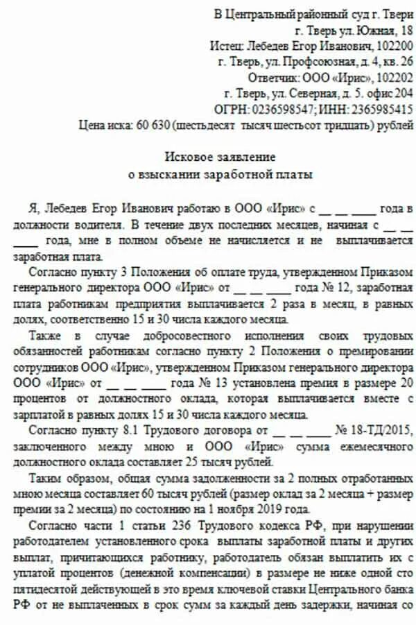 Иск по договору перевозки. Образец искового заявления. Исковое заявление образец. Заявление в суд образец. Исковое заявление в суд образцы.