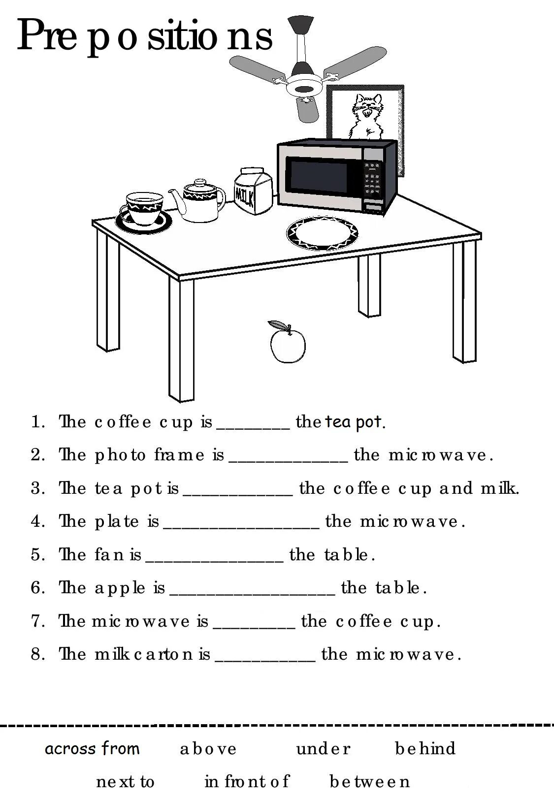 Тест английские предлоги места. Предлоги в английском языке Worksheets. Предлоги in on under. Предлоги in on under упражнения. Предлоги under behind in on.