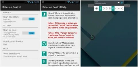 Rotation control