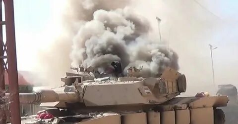 Подбитый абрамс видео