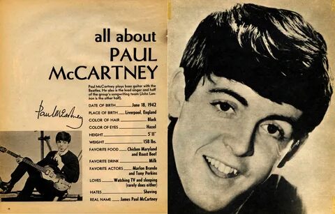 1964 Журналы, Парень Мечты, Пол Маккартни, Музыкальная Группа The Beatles, ...