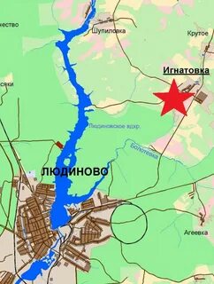 Карта людиново