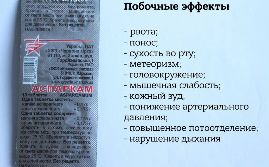 Можно ли принимать аспаркам без назначения. Аспаркам побочные действия. аспаркам побочные эффекты. аспаркам побочка.