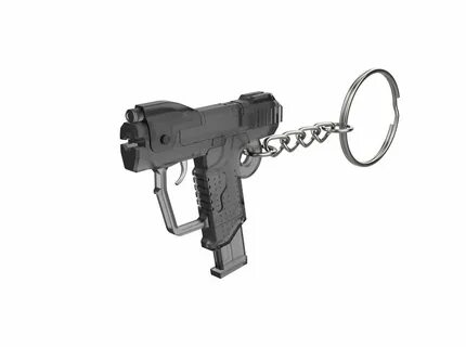 Keychain - M6D Magnum - Halo - Printable - STL files 3D-printmodel in Sleutelhan