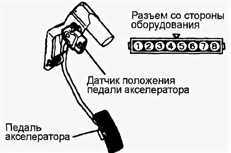 Где находится датчик педали акселератора Датчики системы впрыска (впрыск Bosch) Mazda
