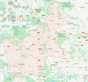 Гродненская область карта