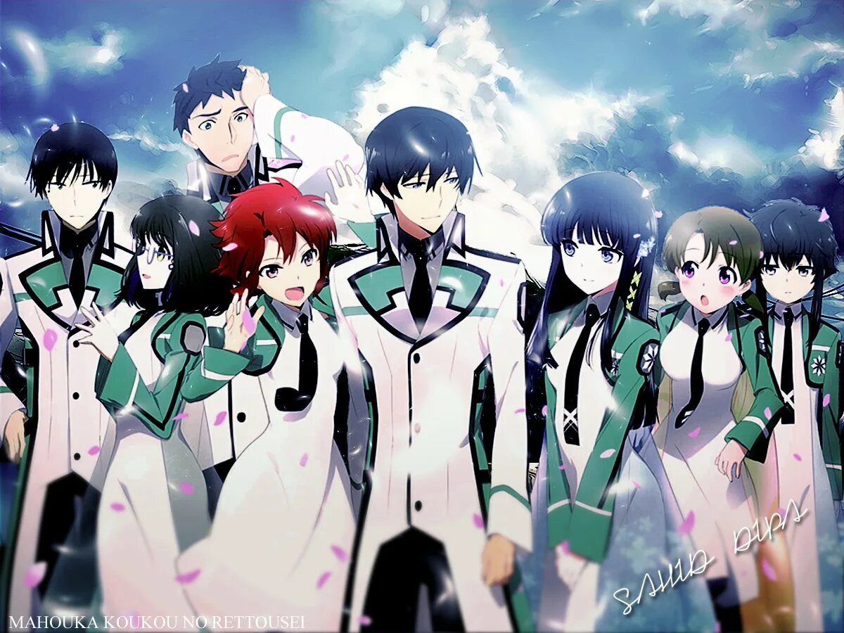 Необычный ученик в средней школе магии. Mahouka Koukou no Rettousei. Mahouka Koukou Rettousei.