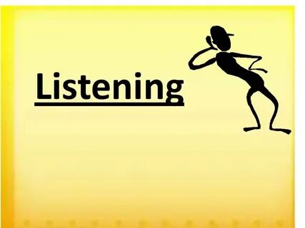 I am listening to a text