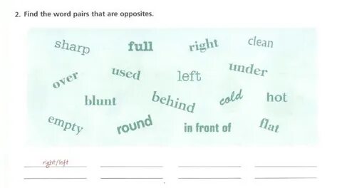Word pairs