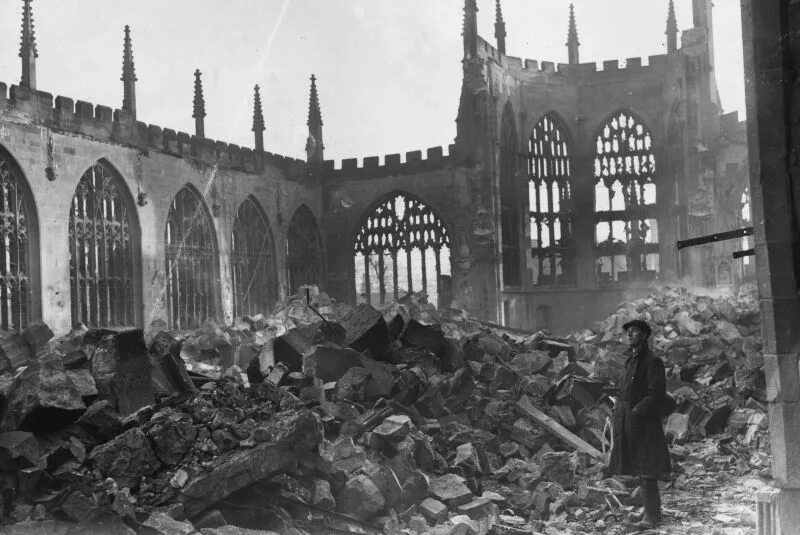 Германия будет разрушена. Бомбардировка Ковентри 1940 года. Ковентри город бомбардировка.