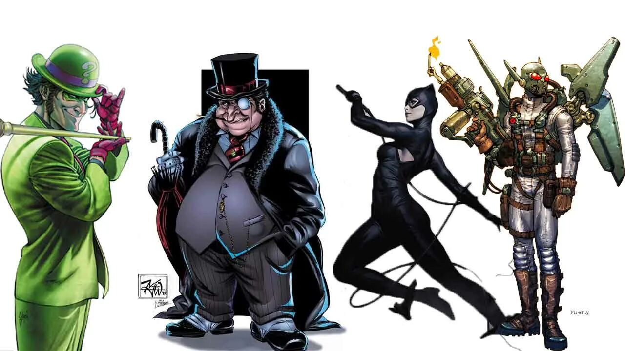 Злодеи истории. Готэм персонажи dc. batman villains. бэтмен антигерои. бэтмен злодеи.