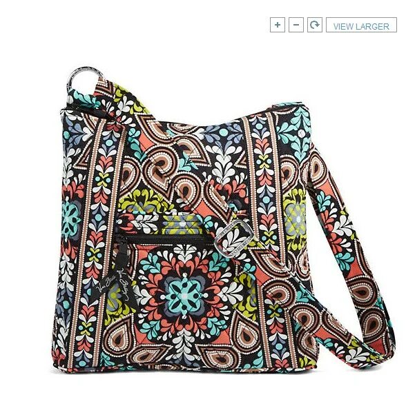 Кросс боди текстиль. Классическая сумка вкра бредли. сумка vera bradley черная с цветами узорами коллекция 2010. сумка текстиль вертикальная кросс-боди купить.