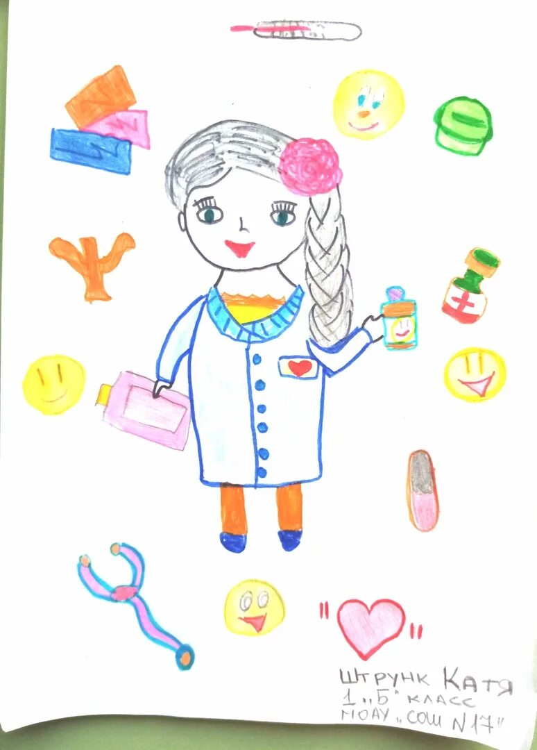 рисование профессии. детский рисунок доктора. врач детский рисуем. детский рисунок доктора. доктор мультяшный.