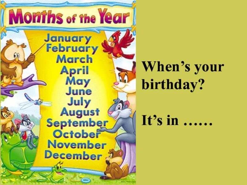 1 when be your birthday