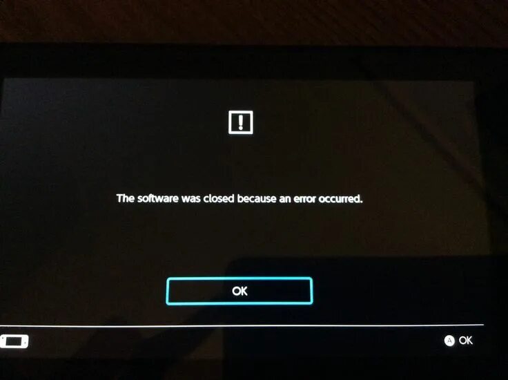 An error occurred playback. Ошибка нинтендо свитч. ошибки программного обеспечения. ошибка закрыть программу. the software was closed because an error occurred nintendo switch.