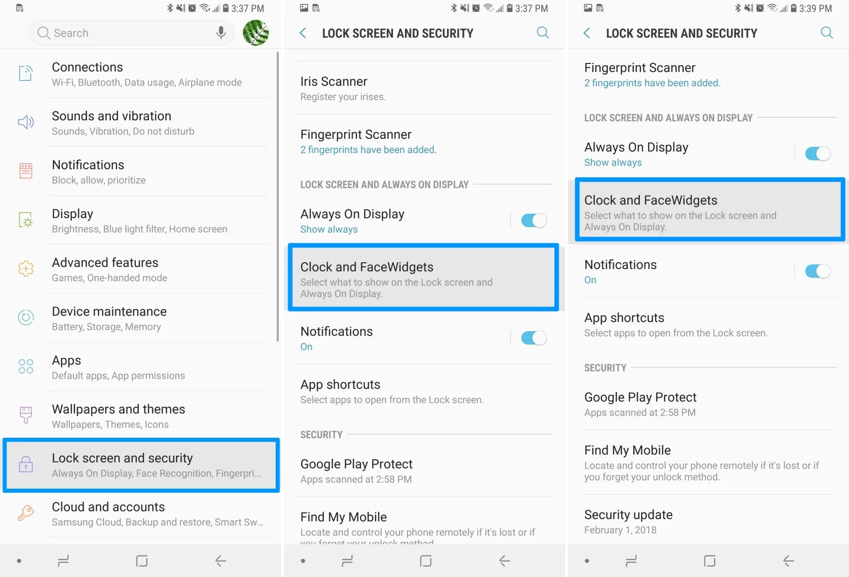 Как настроить s8. Уведомления на always on display. как настроить samsung galaxy s10. меню настройки samsung s9. galaxy s8+ настройки.